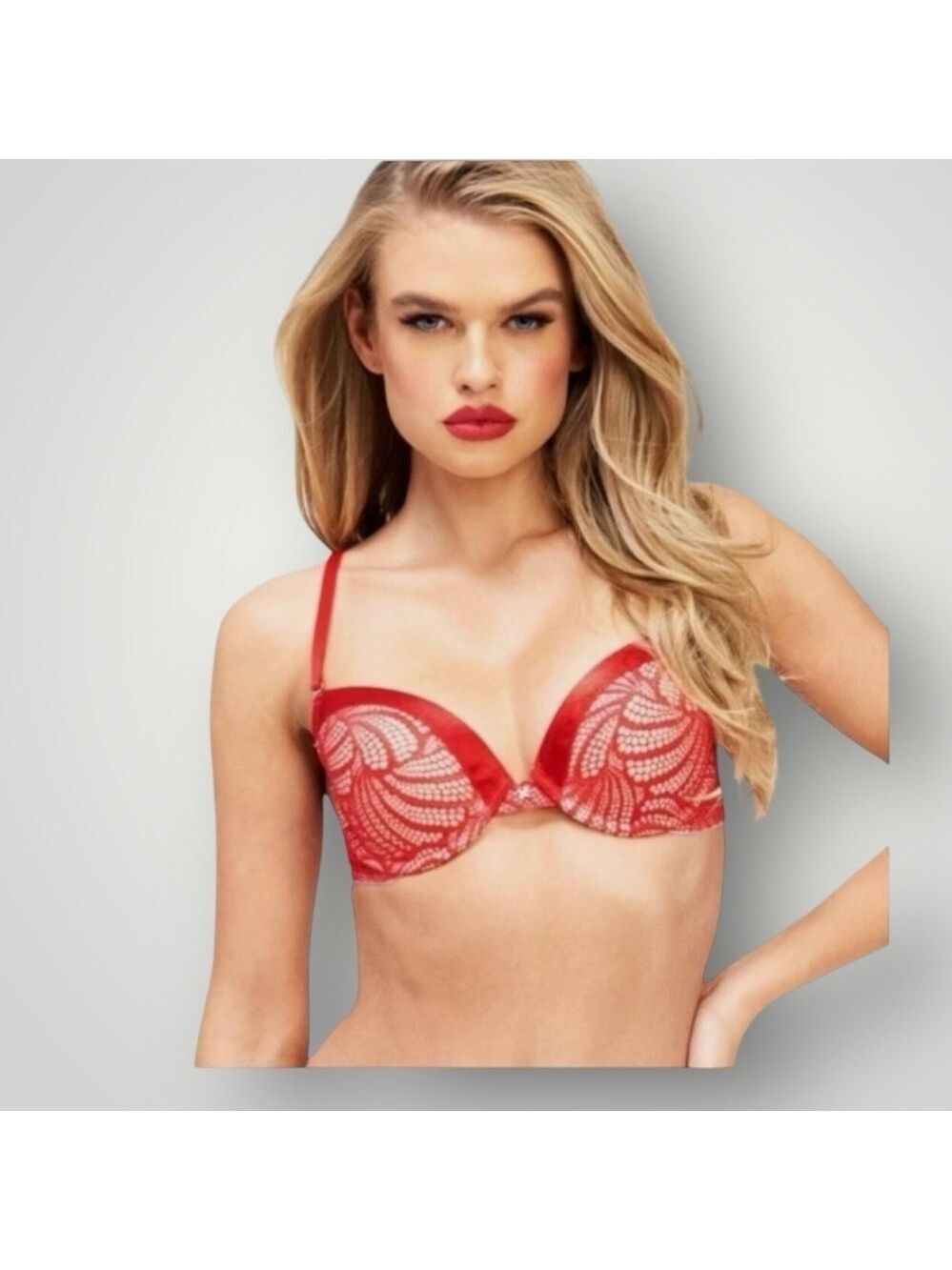 Fredericks of Hollywood Exxtreme Tuxedo Lace Bra